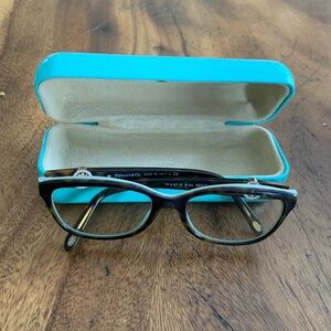 Tiffany & Co. Black Glasses with Turquoise Case